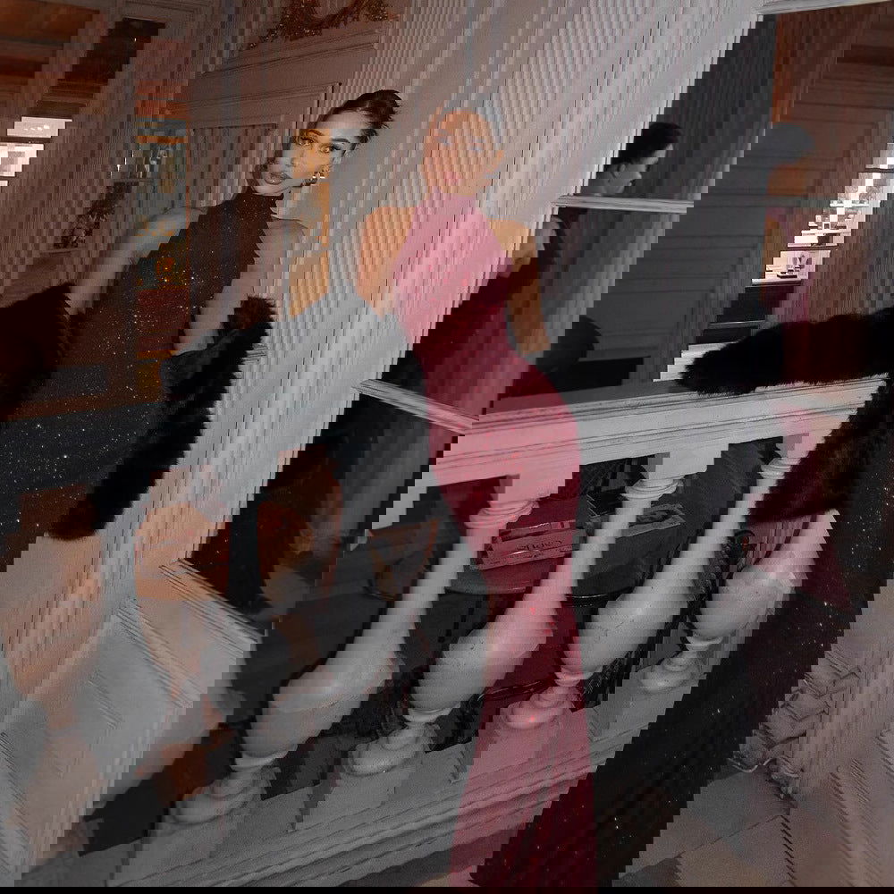 Arrival Party Red Carpet Dress Elegant Halter Sheath Fishtail Dress - Fashionpara