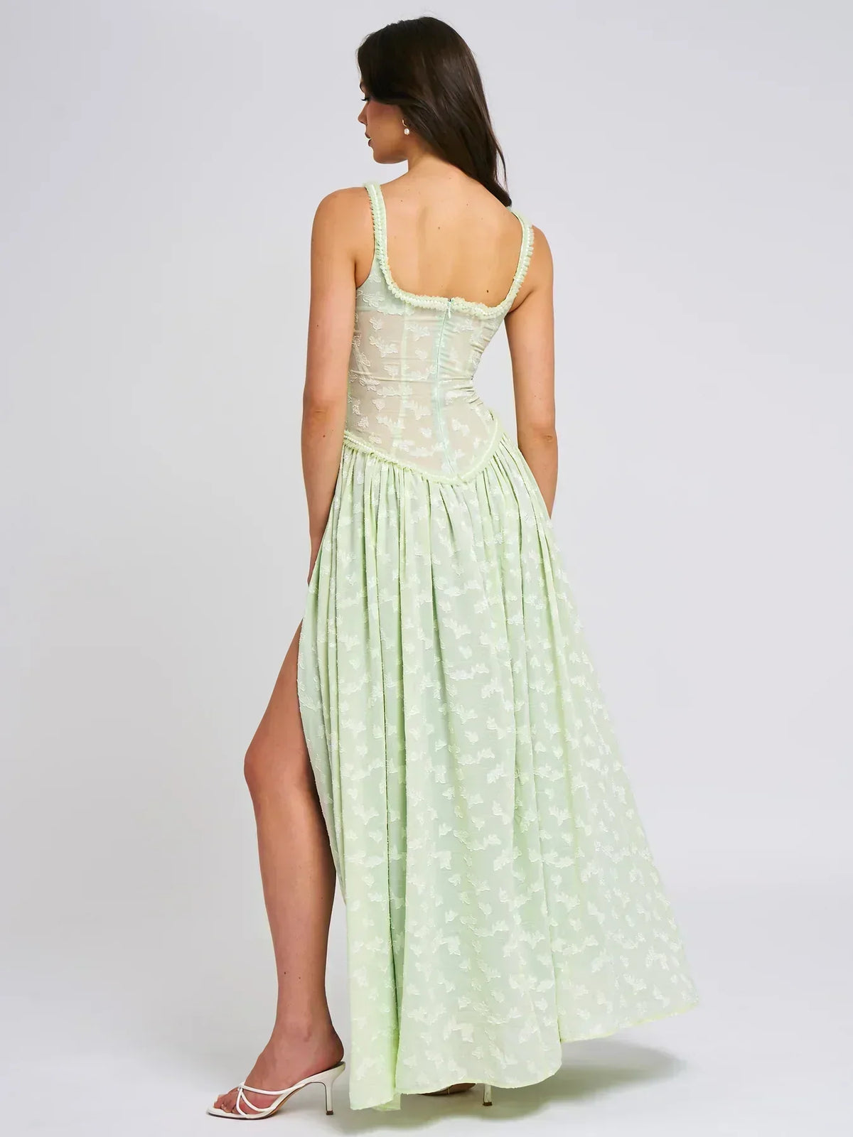 Savannah Meadows Lace Maxi Dress - View 4