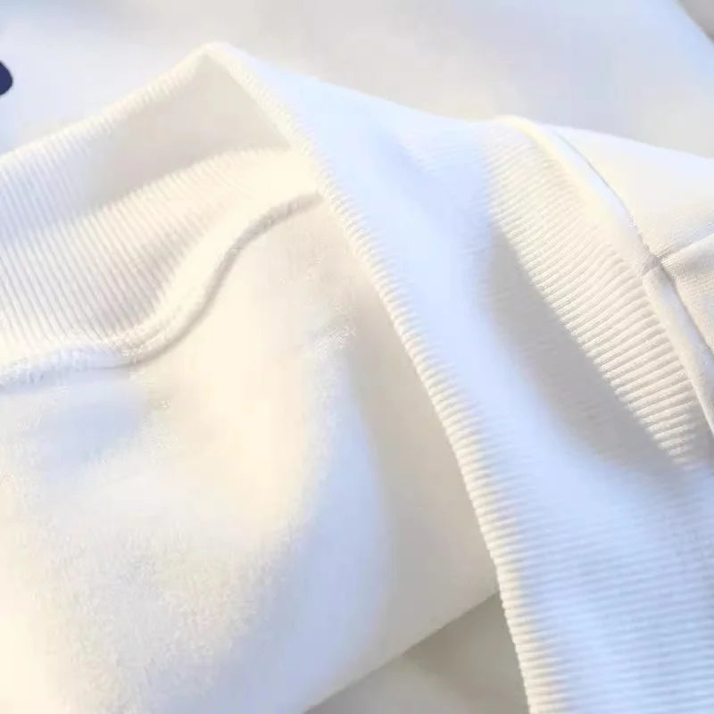 Goth Letter Graphic Loose Fleece Hoodie