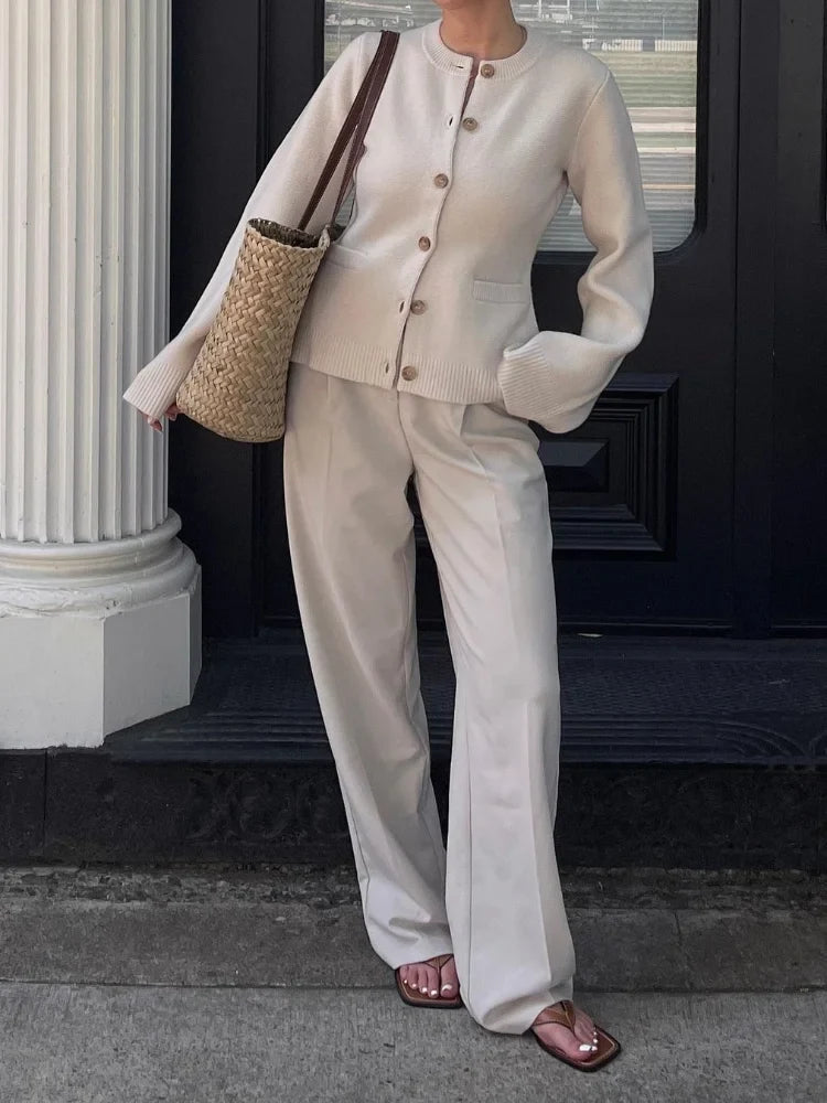 Long Sleeve Knitted Sweater Cardigan