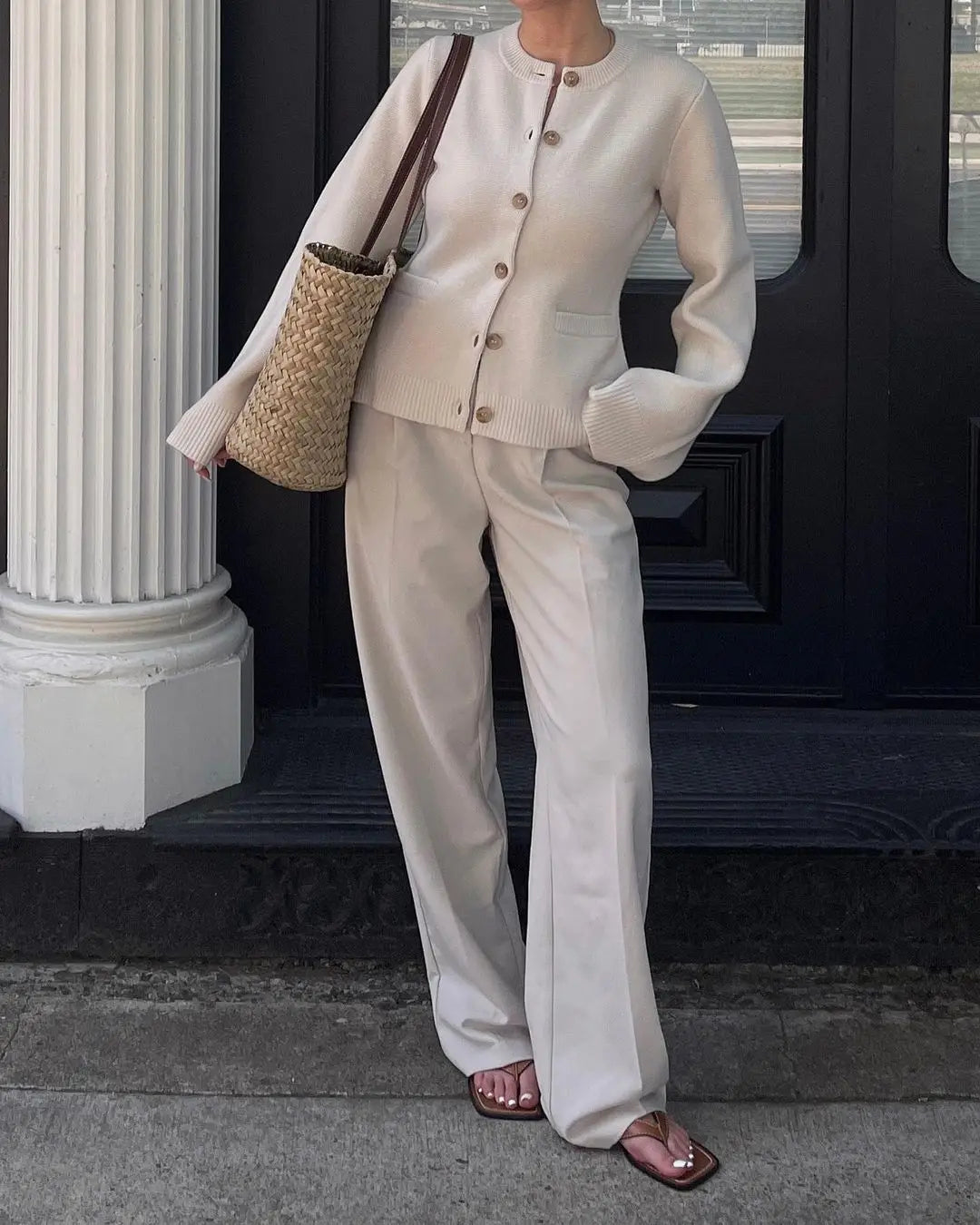 Long Sleeve Knitted Sweater Cardigan 7