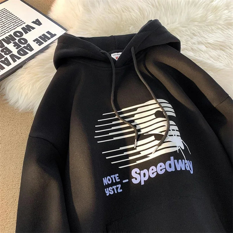 Speedway Letter Graphic Hoodie 3