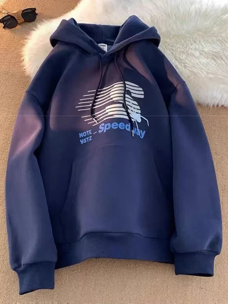Speedway Letter Graphic Hoodie 10