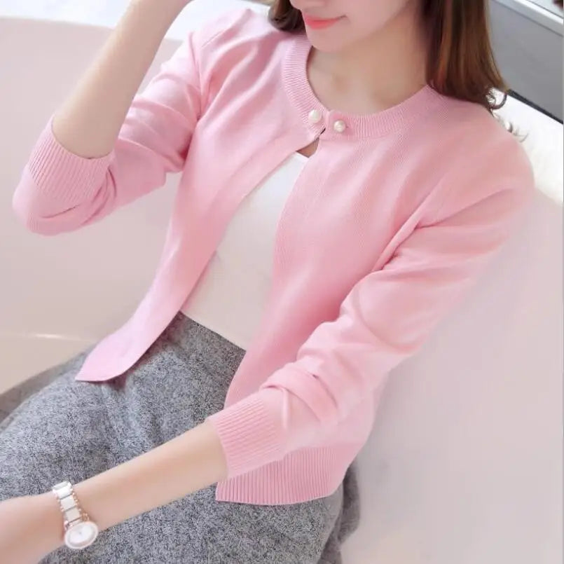 Long Sleeve Knitted Shawl Autumn Cardigan