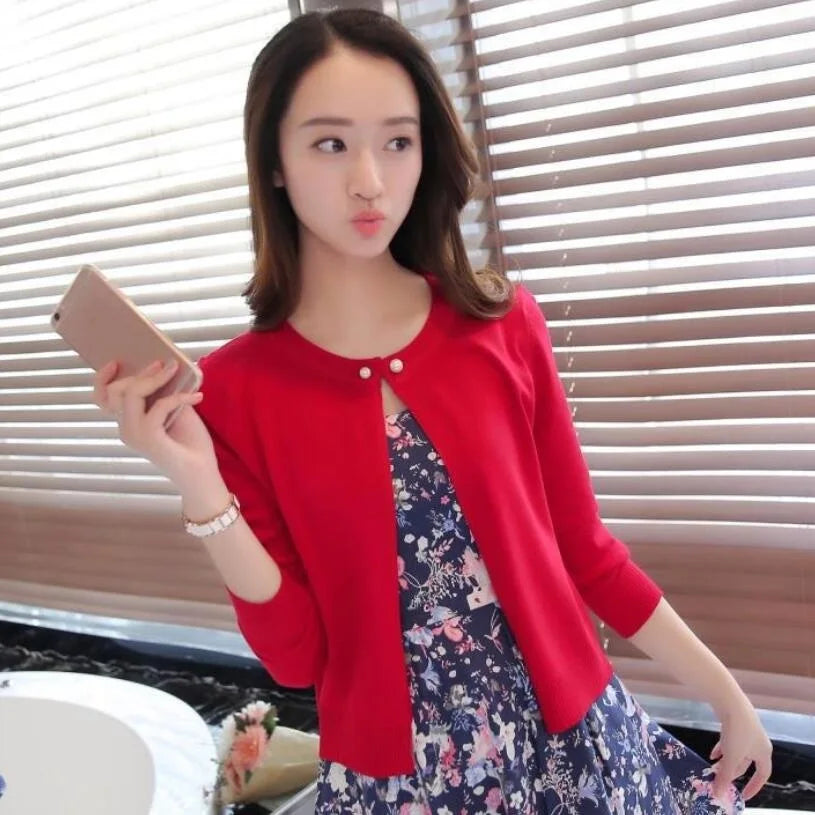 Long Sleeve Knitted Shawl Autumn Cardigan