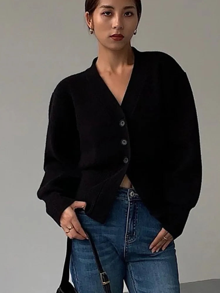 Autumn Sweater Coat Casual Long Sleeve Knitted Cardigan 5