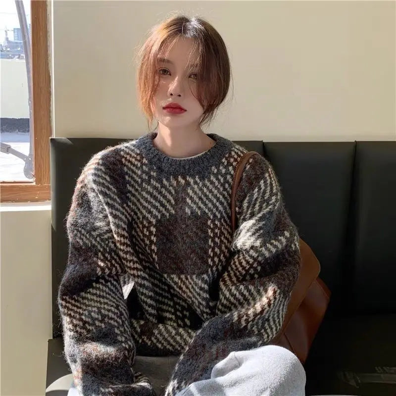 High Street Casual Printing Round Neck Sweater 2