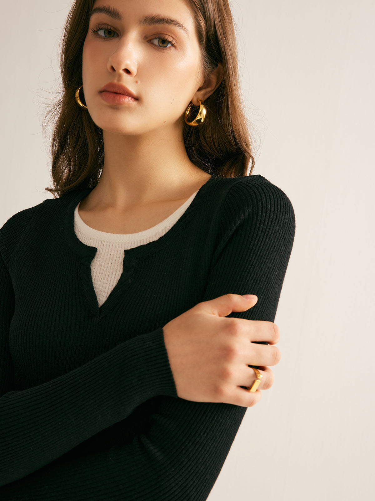 2 in 1 Slim Knit Top 2