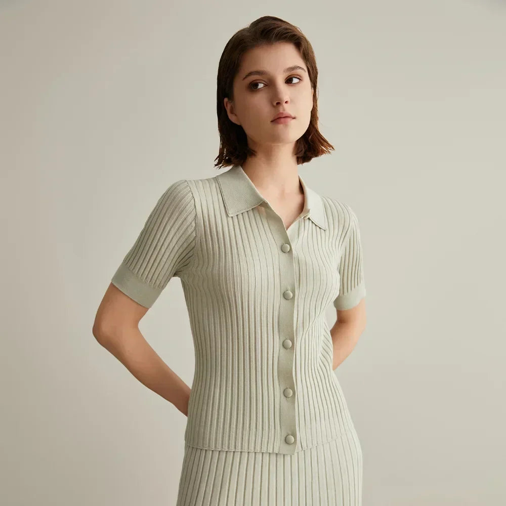 Cozy Merino Wool Soft Warm Polo