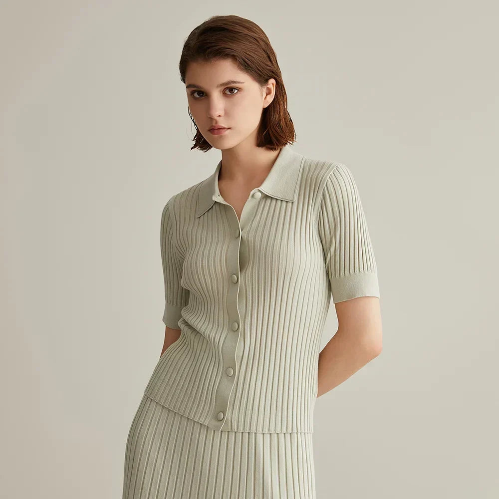Cozy Merino Wool Soft Warm Polo 3