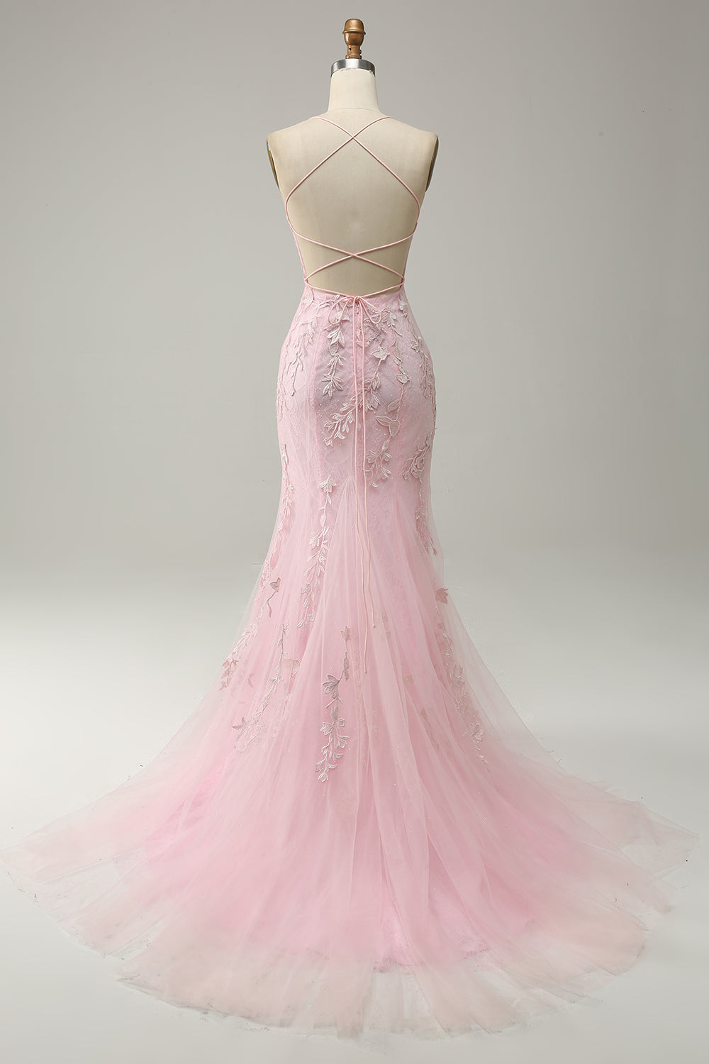 Yellow Mermaid Long Prom Dress with Appliques