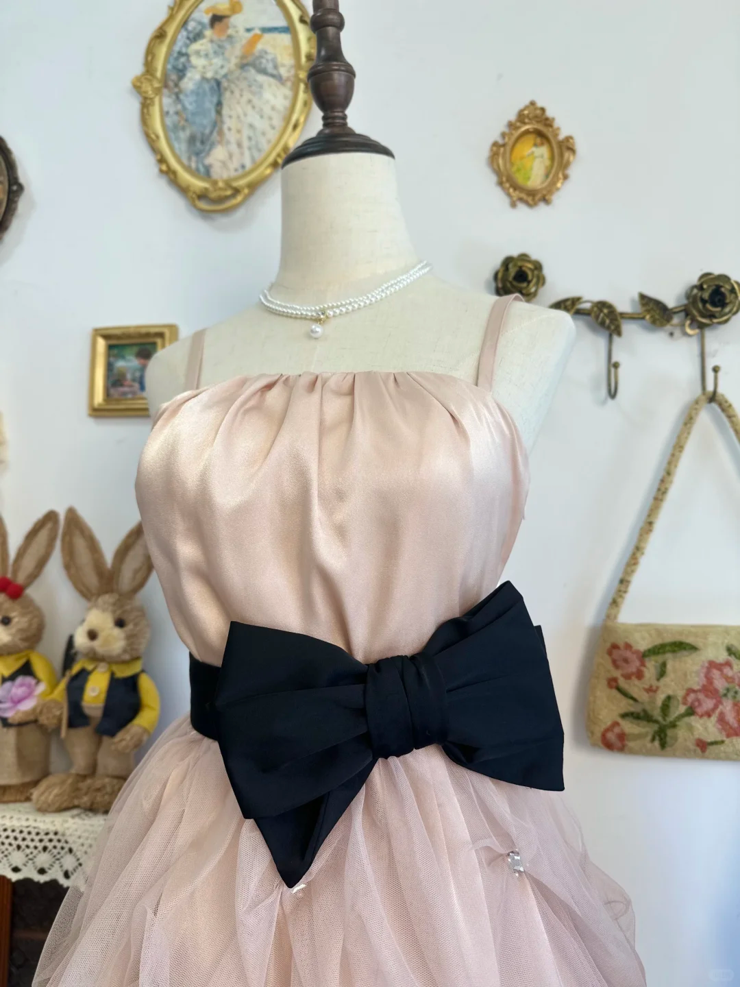 Simple Spaghetti Straps Blush Pink Satin Tulle Short Homecoming Dress Birthday Outfits D306