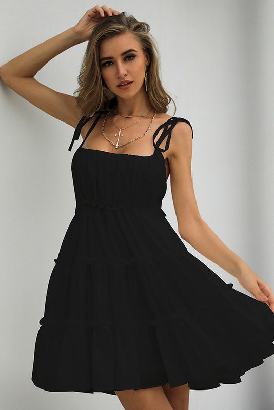 Baby Blue Spaghetti Straps A-Line Party Homecoming Dresses Fashionpara