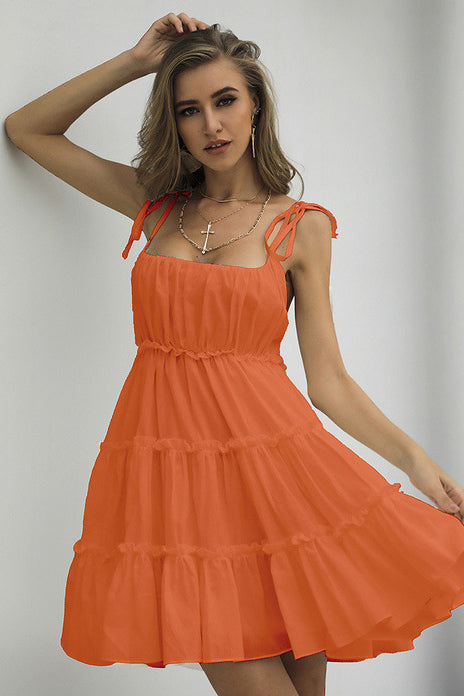 Baby Blue Spaghetti Straps A-Line Party Homecoming Dresses Fashionpara