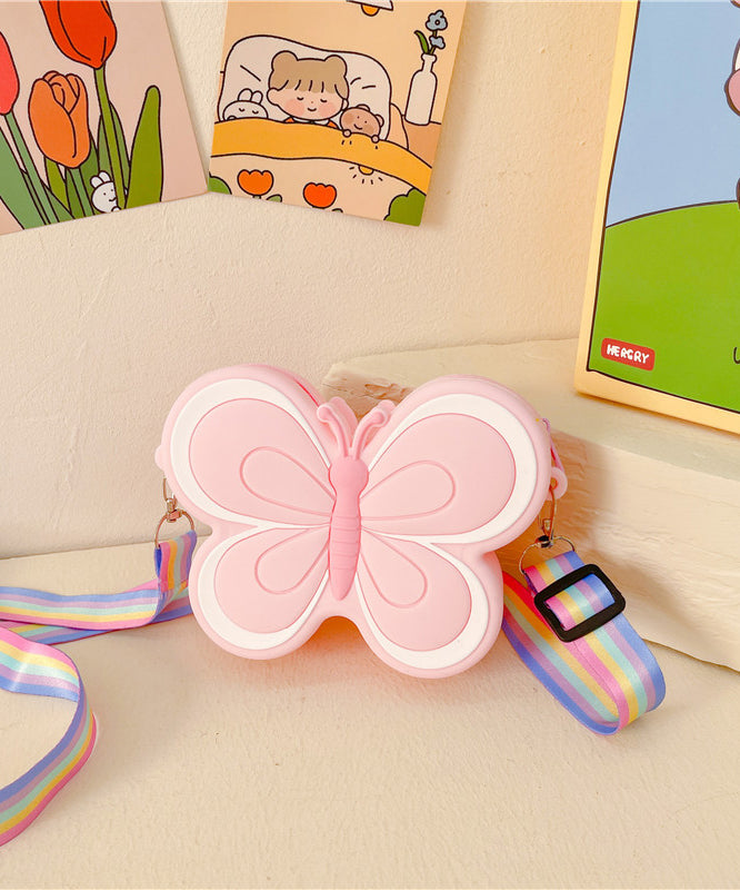 Beautiful Purple Butterfly Kids Girls Messenger Bag