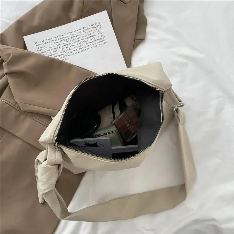 Black Crossbody Shoulder Bag with Chain