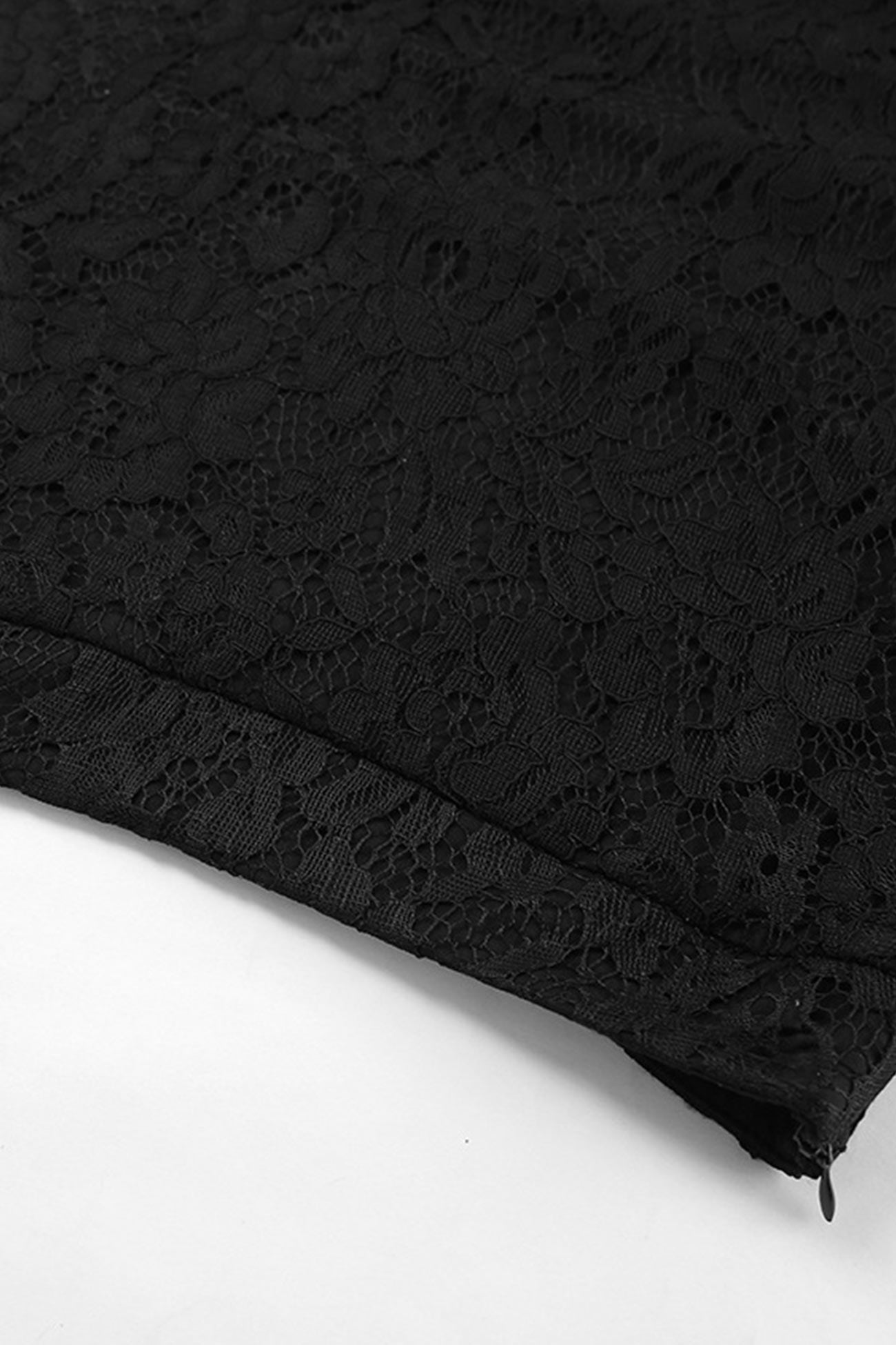 Black Lace Midi Skirt