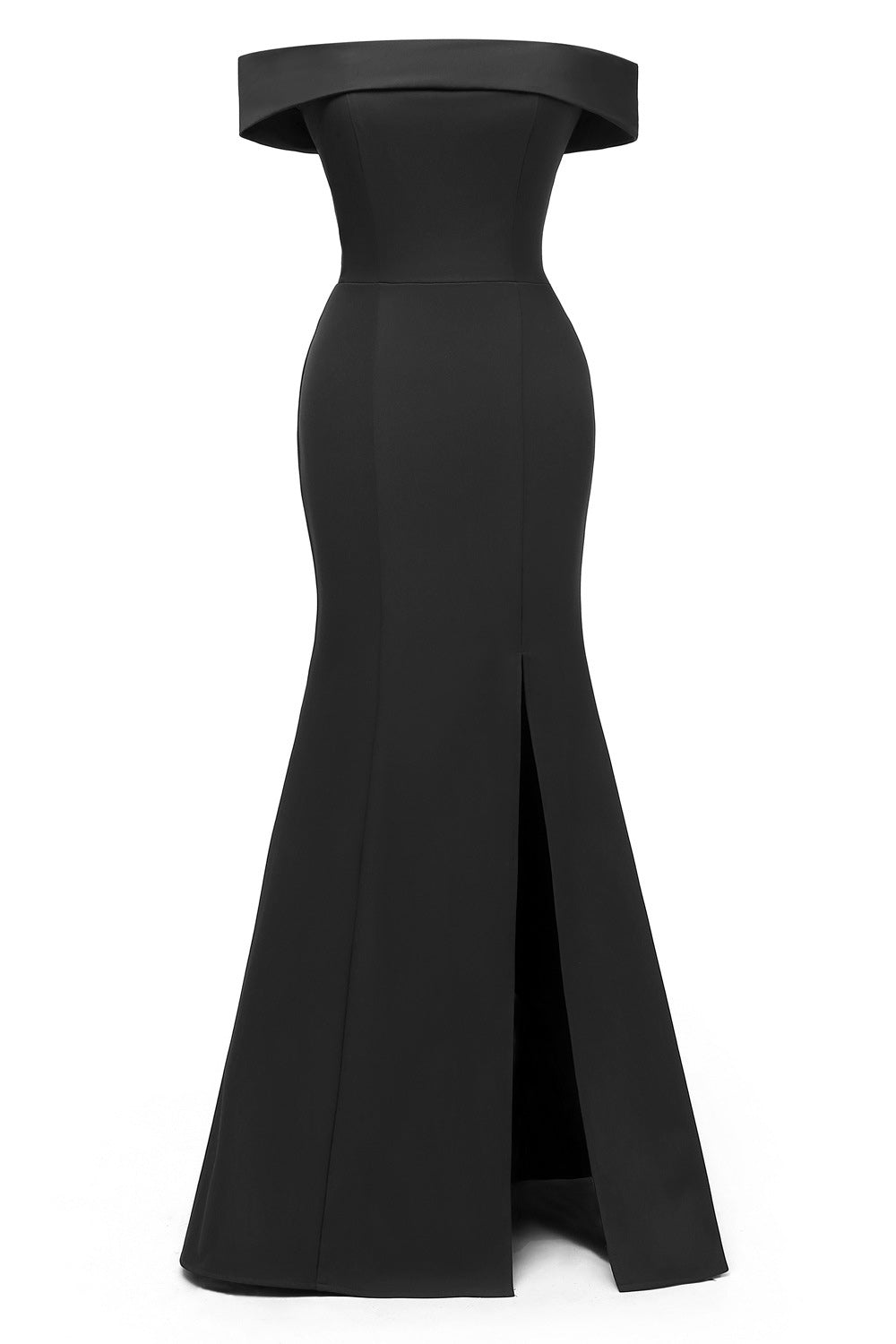 Black Off-the-shoulder Mermaid Prom Dress