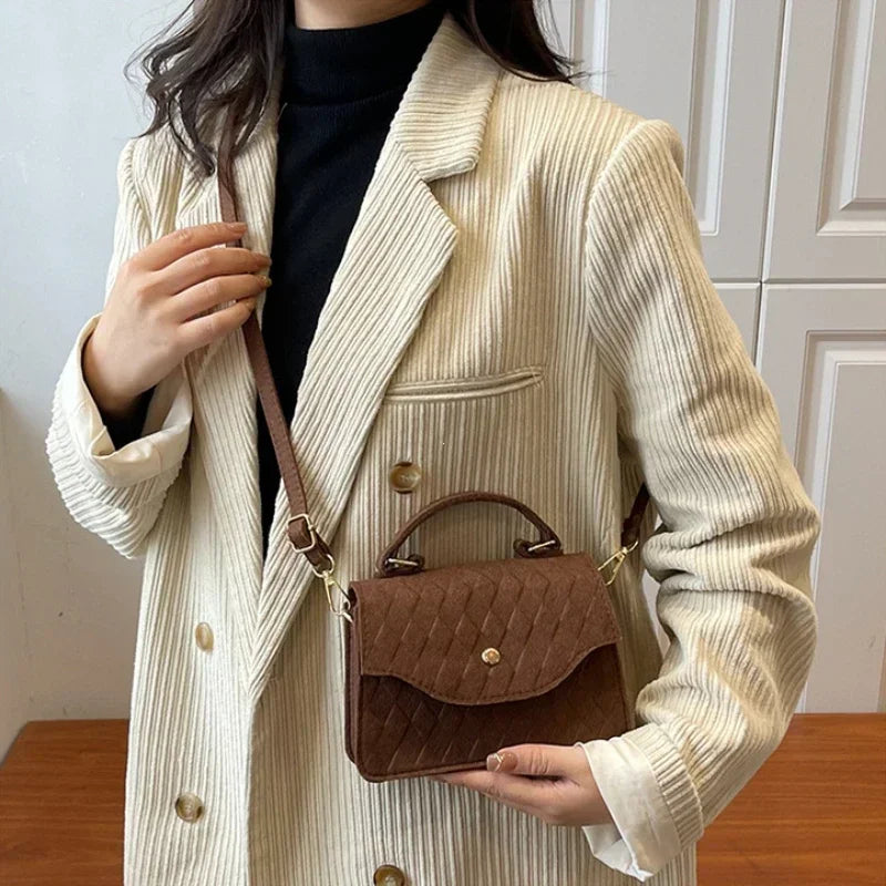 Blue Subaxillary Korean Fashion Shoulder Handbag