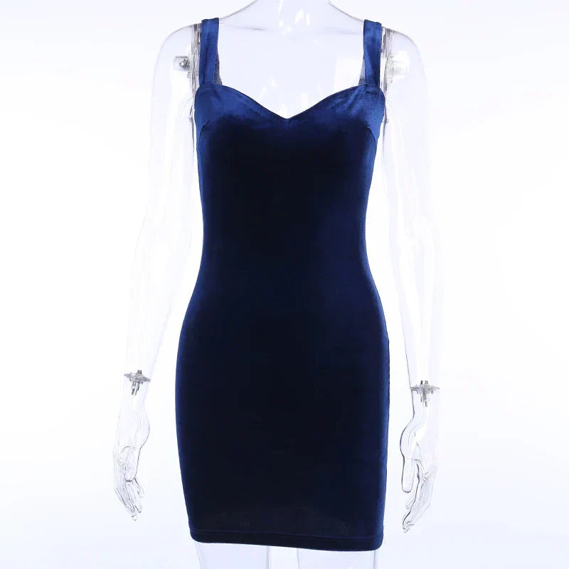 Velvet Sweetheart Ruched Bodycon Mini Dress 3