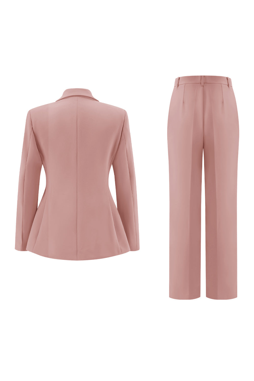 Fuchsia 2 Piece Double Breasted Women Prom Suits