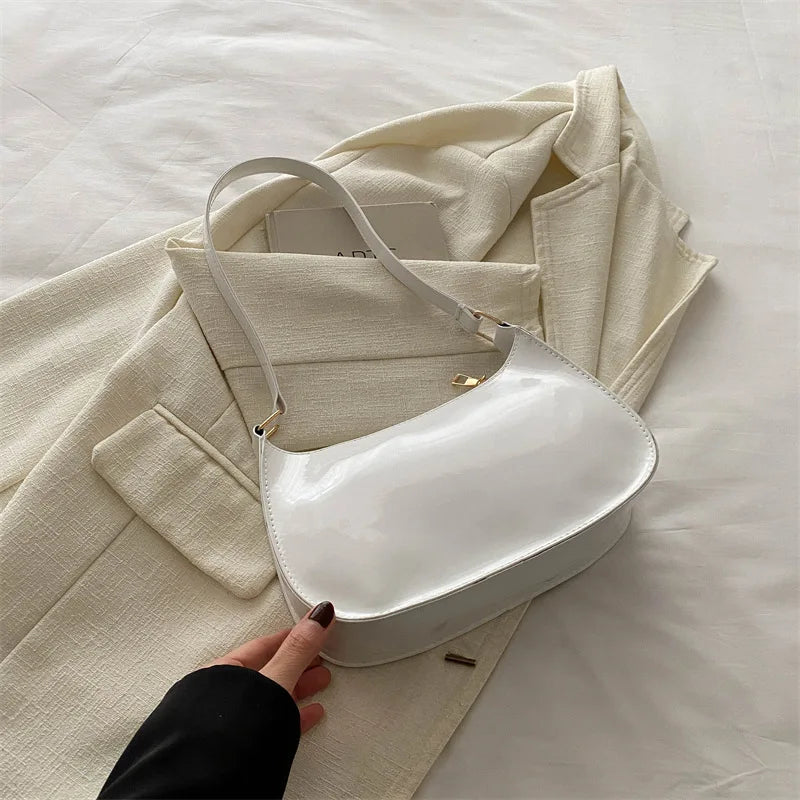 Bright Color Solid Square Shoulder Bag