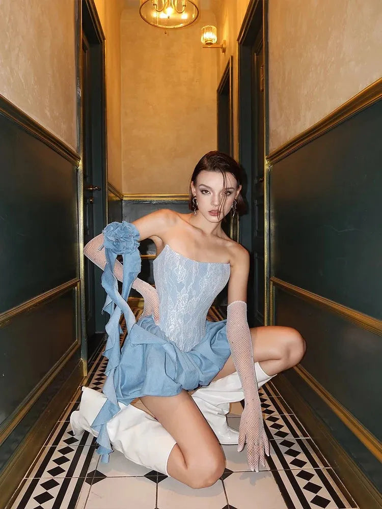 Bubble Corset Mini Dress - Fashionpara