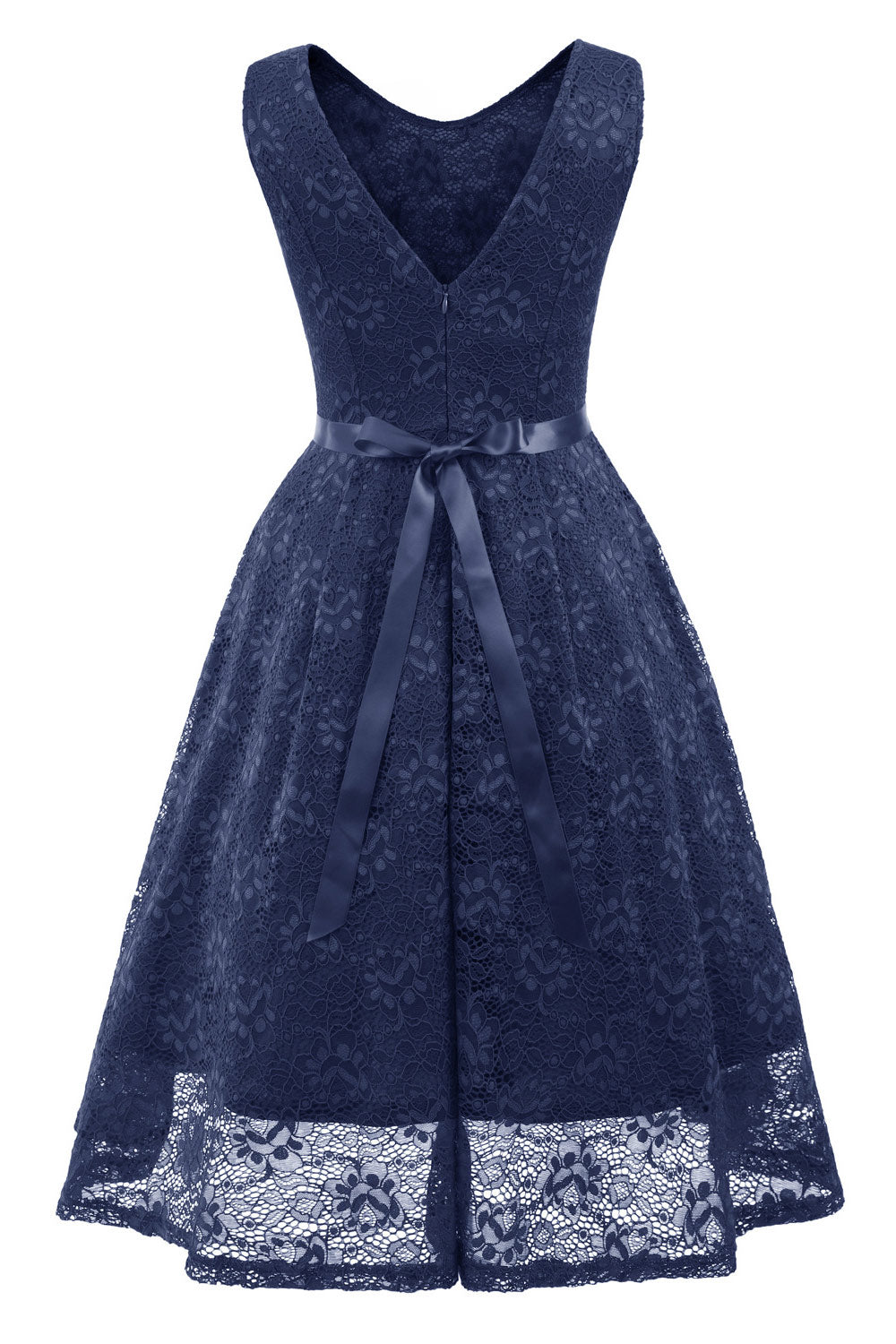 Burgundy Sleeveless A-Line Lace Party Homecoming Dress  Fashionpara