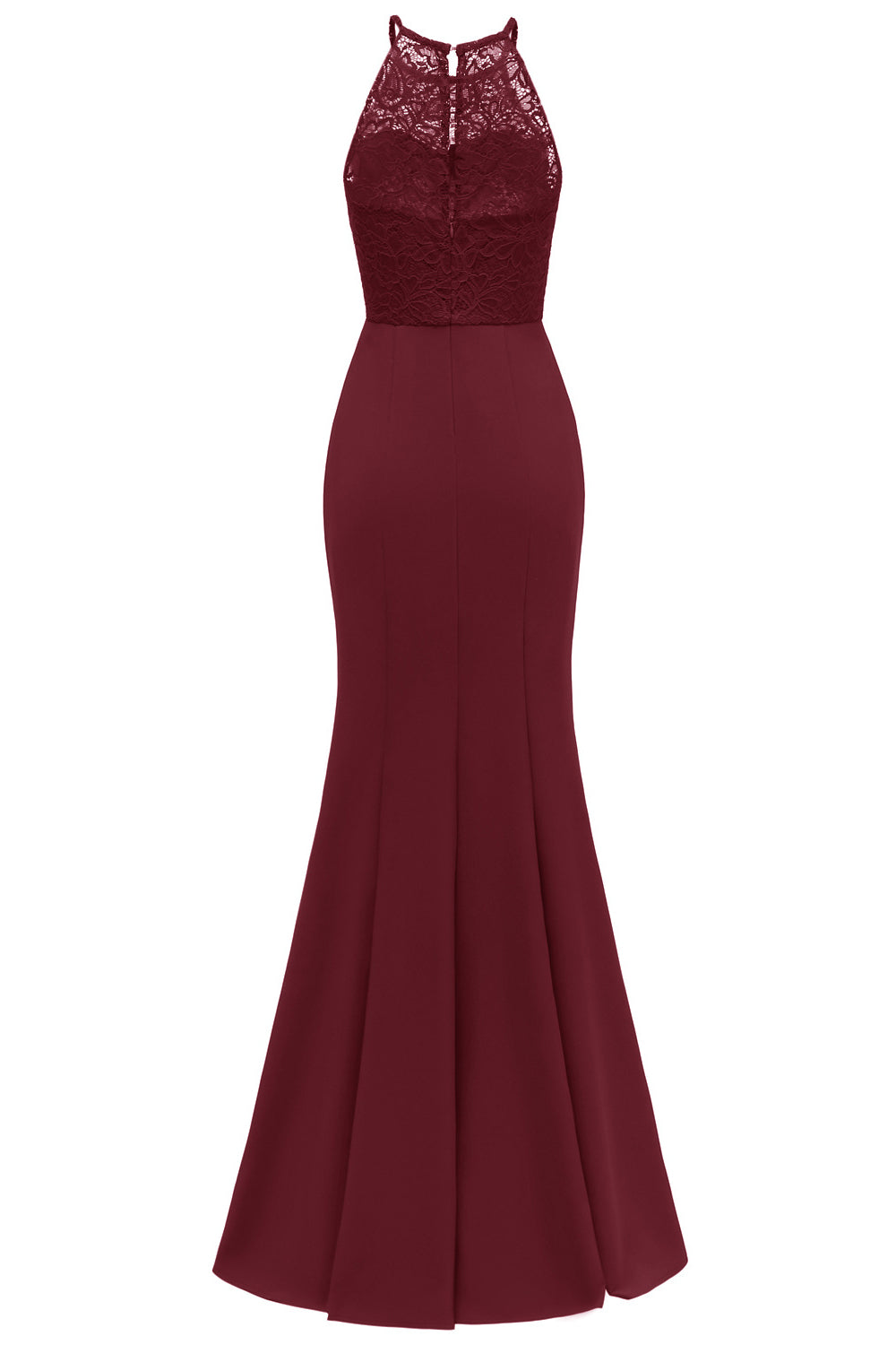 Black Lace Mermaid Long Prom Dress