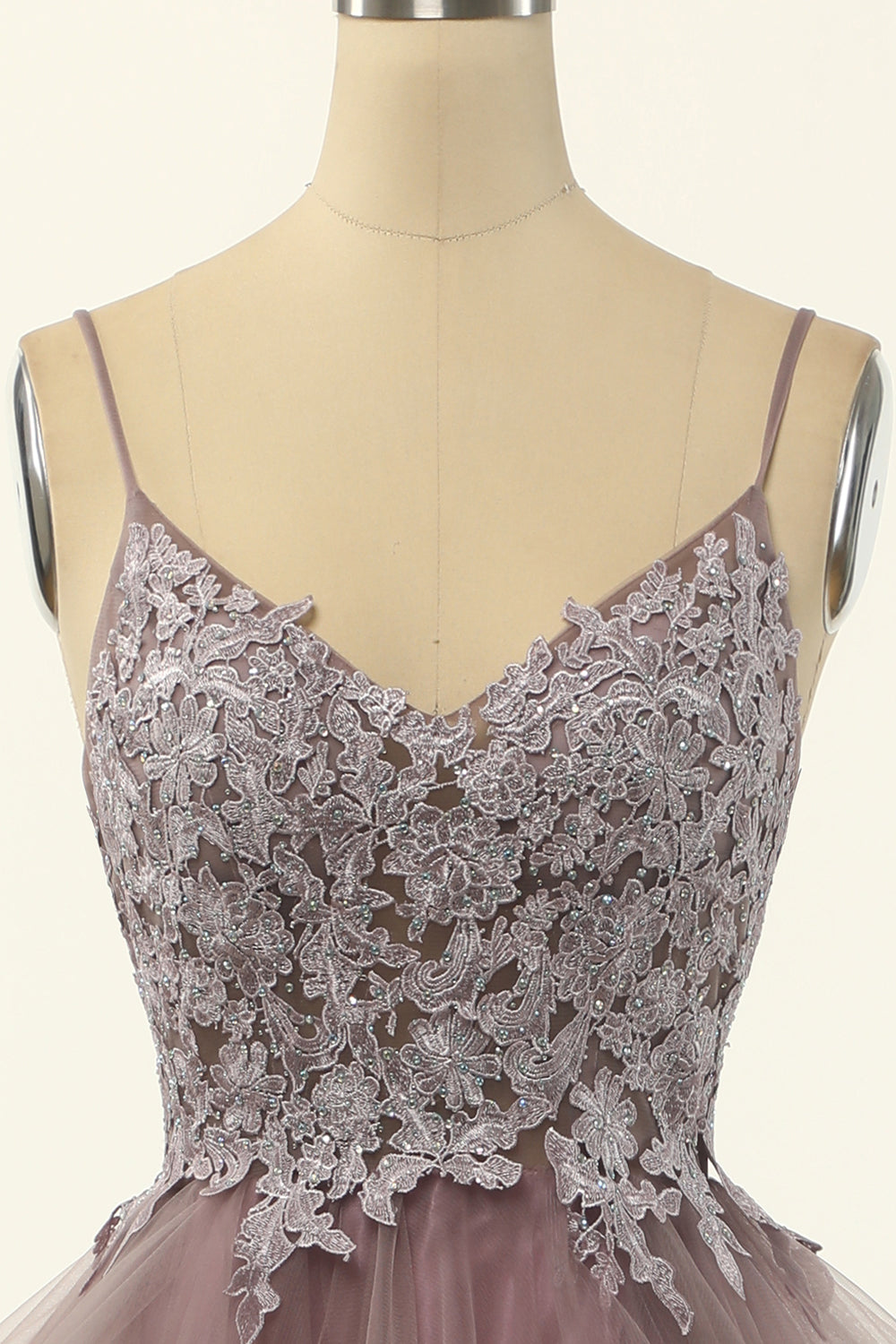 Tulle Appliques Prom Dress - Fashionpara