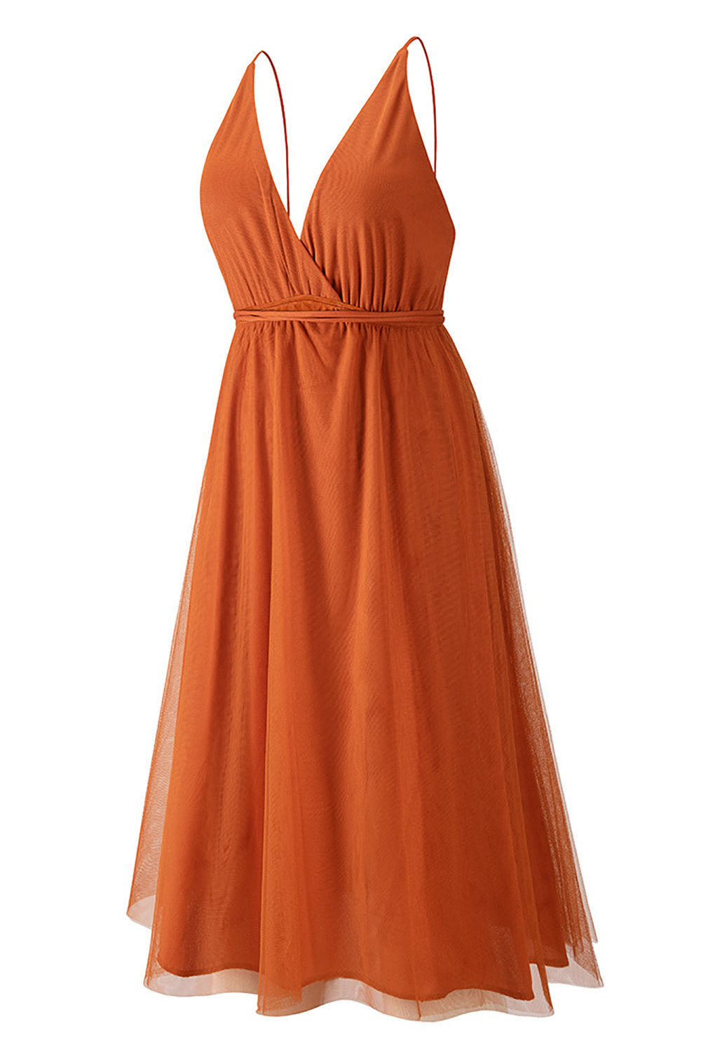 Simple Deep V Neck Green Party Dress - Fashionpara