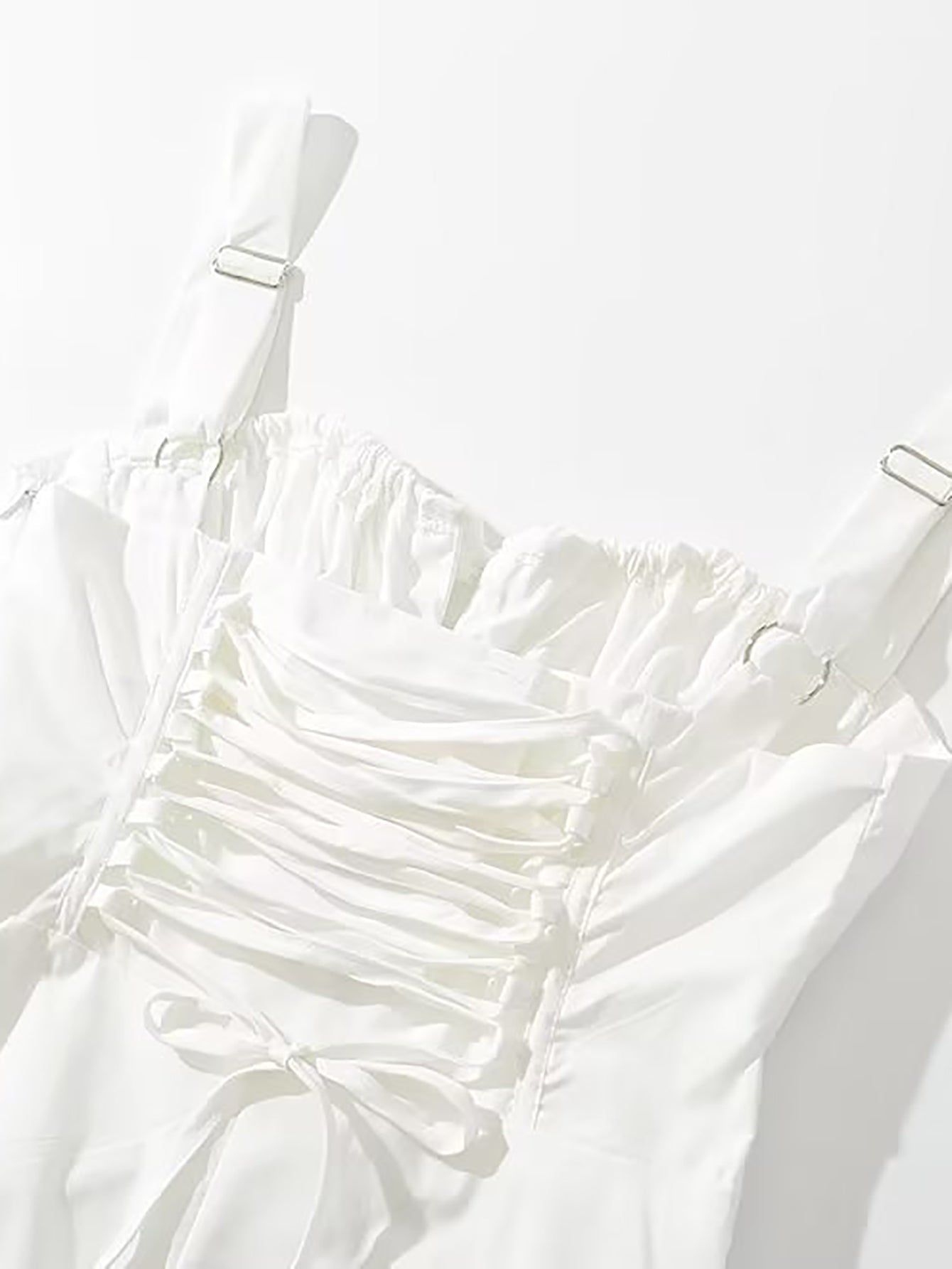 White V Neck Sexy A Line Short Graduation Dress - Fashionpara