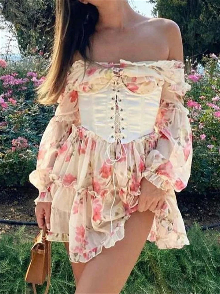 Vintage Bandage Corset Mini Dress