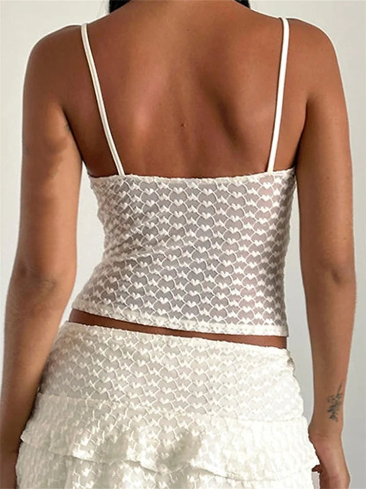 Bowknot Patchwork Sleeveless Backless Crop Top