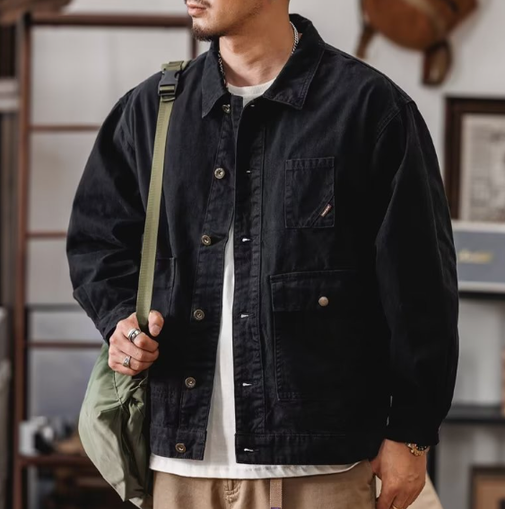 Y2k men's jeans jacket 4