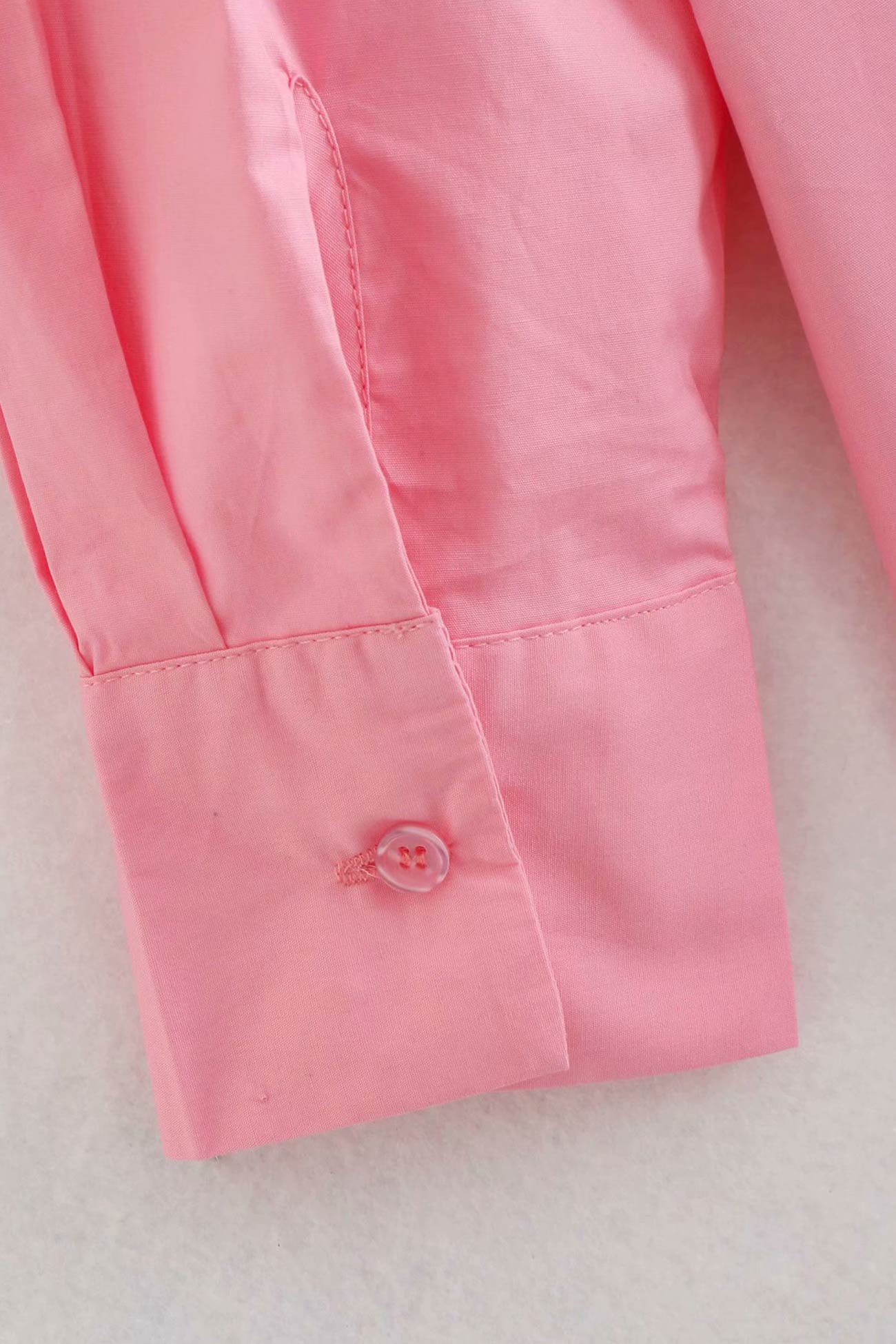 Candy Color Mid-length Cotton Blouse