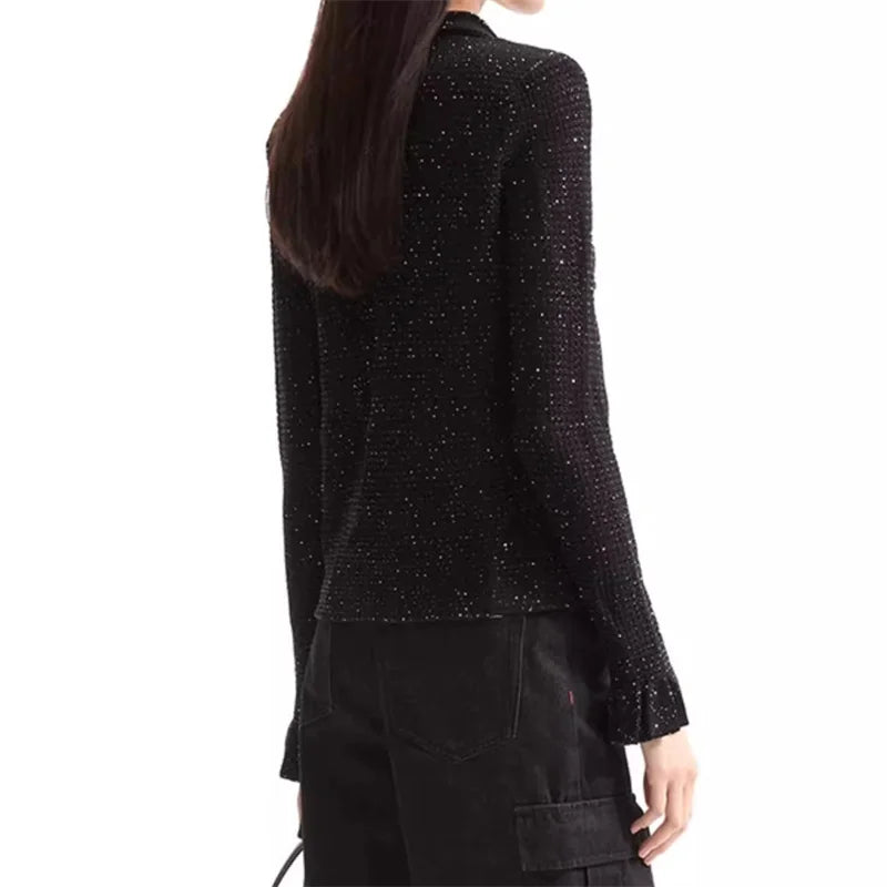 Glitter Blended Slim Fit Knit Cardigan 2