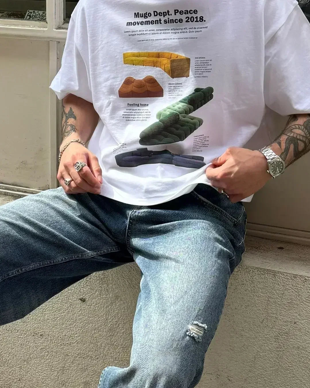 Casual Fish Y2K Graphic T-shirt