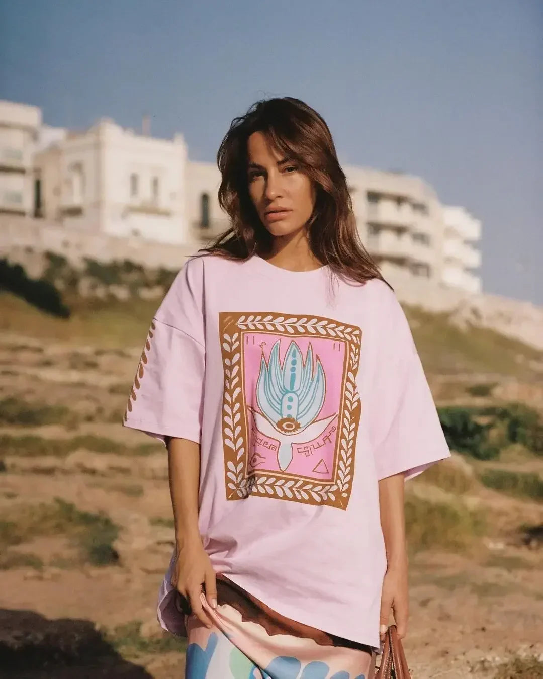 Casual Lotus Eyed Graphic T-shirt