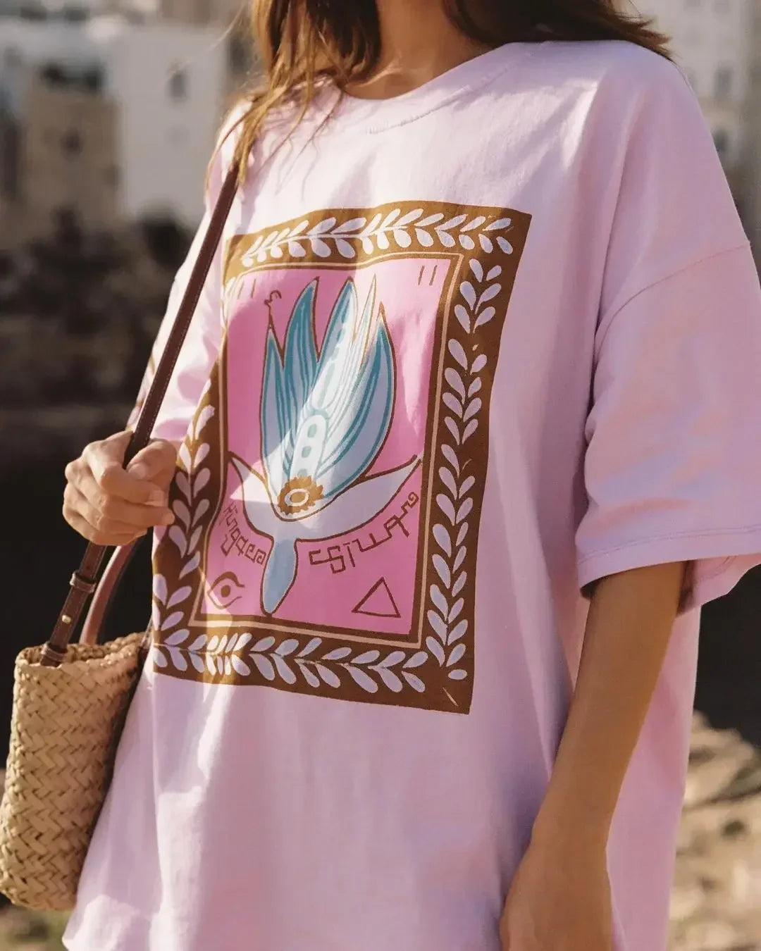 Casual Lotus Eyed Graphic T-shirt