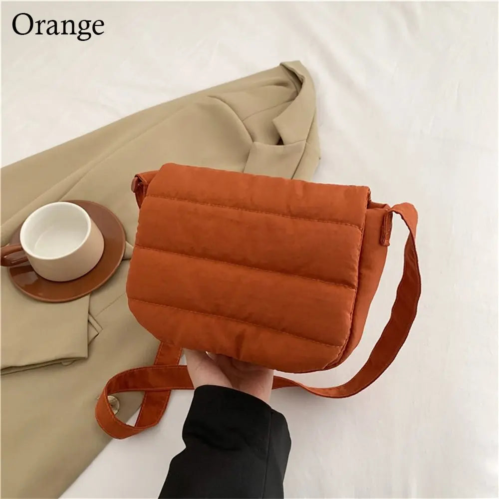 Lightweight Solid Color Cotton Casual Crossbody