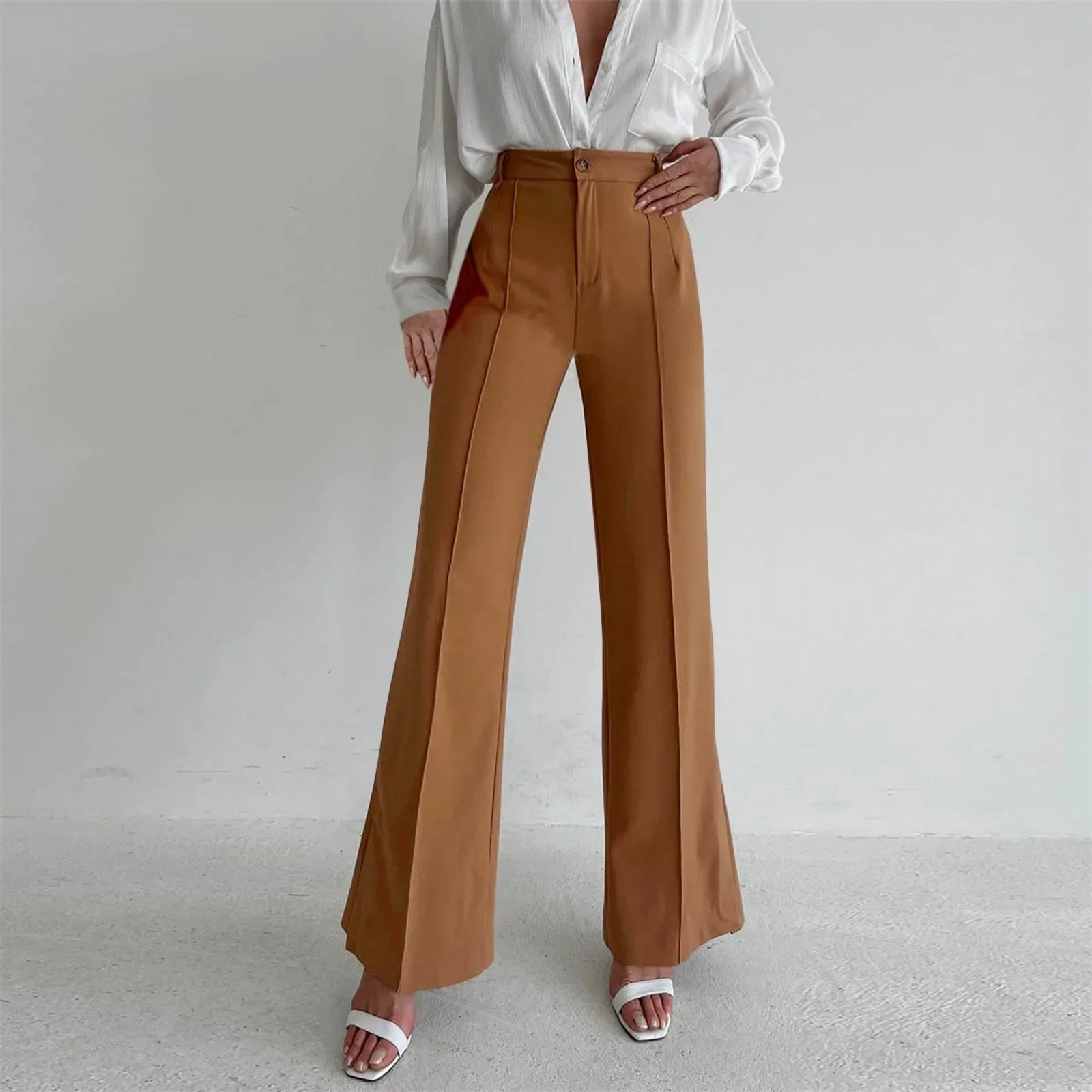 Loose Split Straight Casual Pants