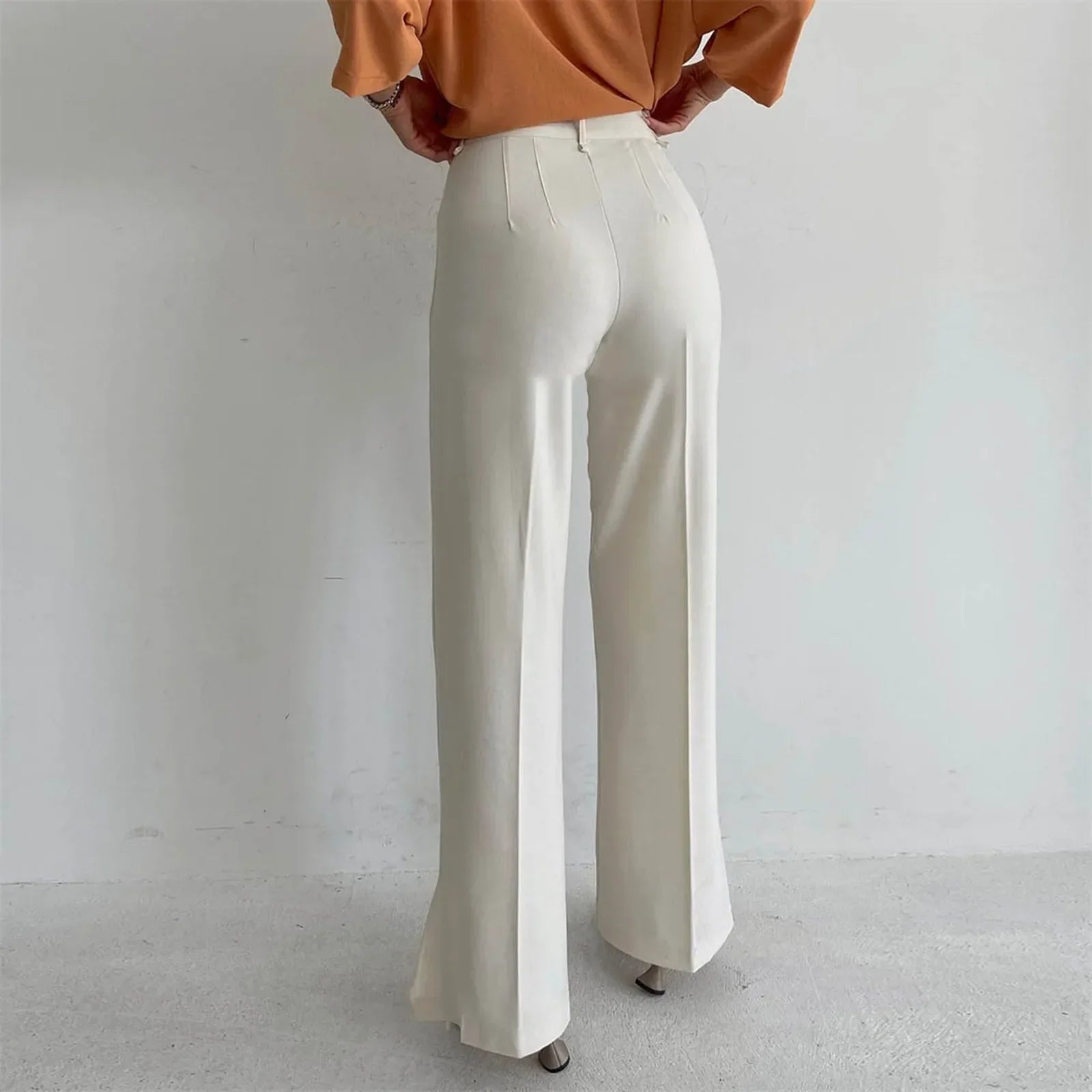 Loose Split Straight Casual Pants
