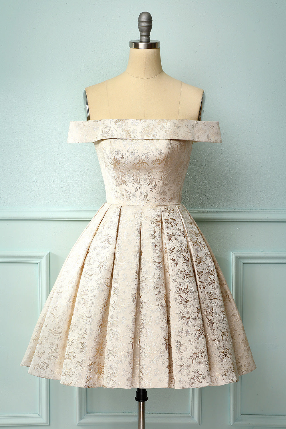 Champagne Floral Homecoming - Fashionpara
