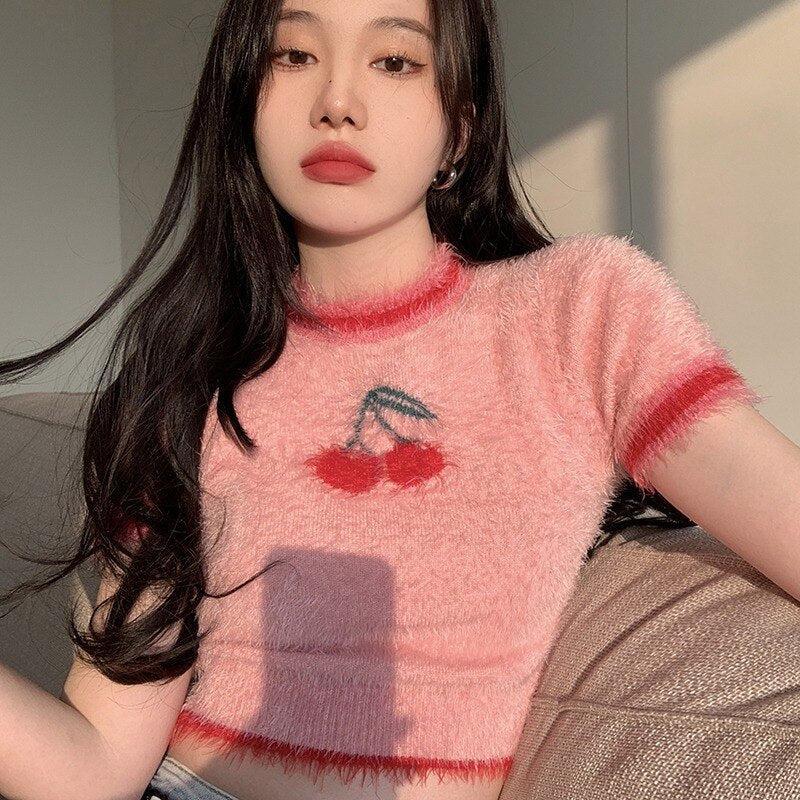 Cherry Crop Sweater 3