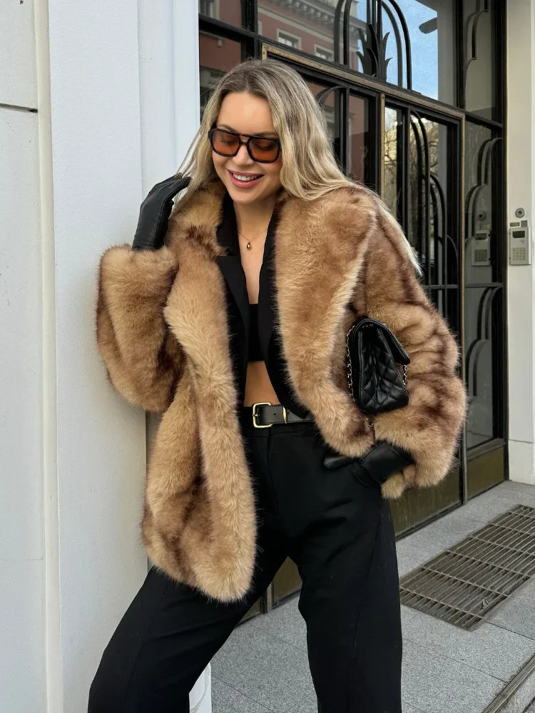 Warm Vintage Full Sleeve Lapel Coat