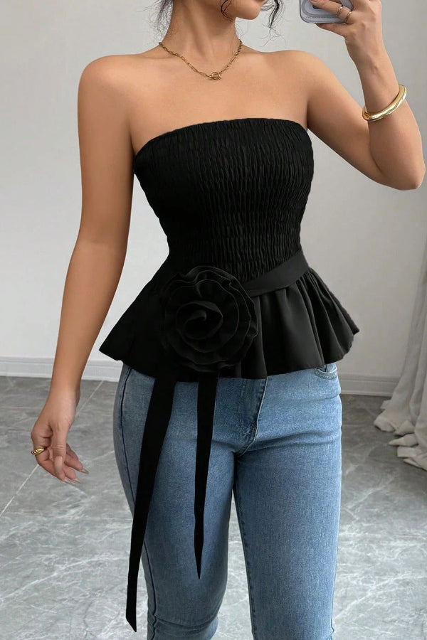 Sexy White Strapless Top