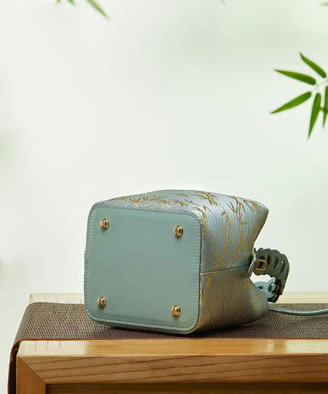 Jacquard Calf Leather Tote Handbag