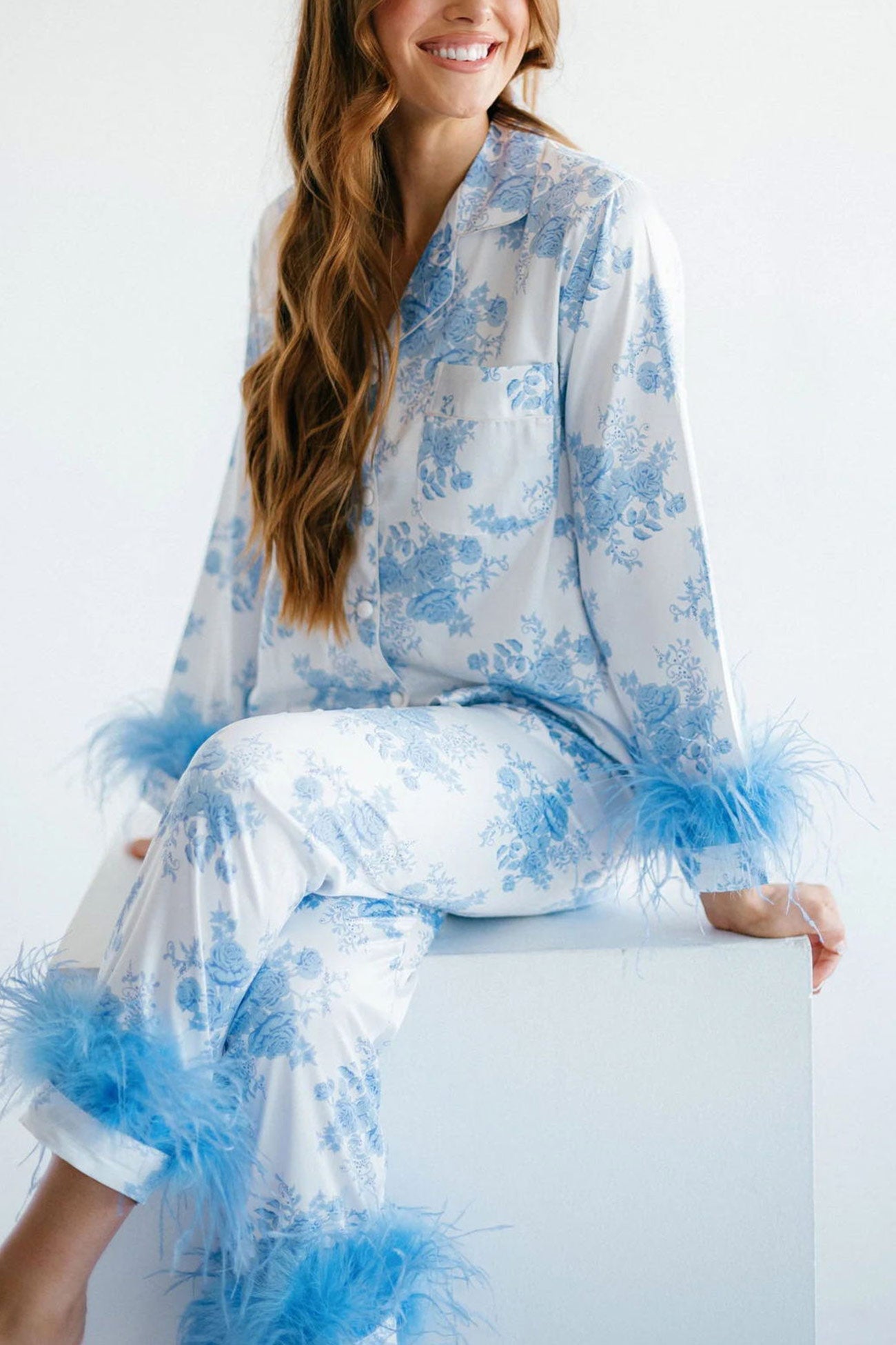 Christmas Printed Fuzzy Parent-child Outfits Loungewear