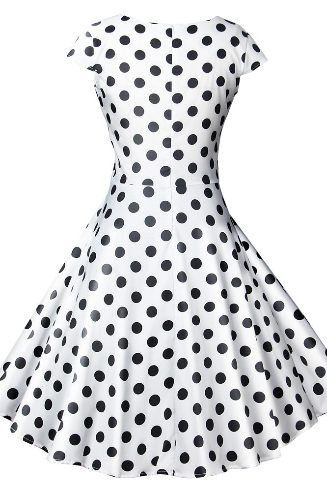 Classic Black and White Polka Dot Dresses Fashionpara